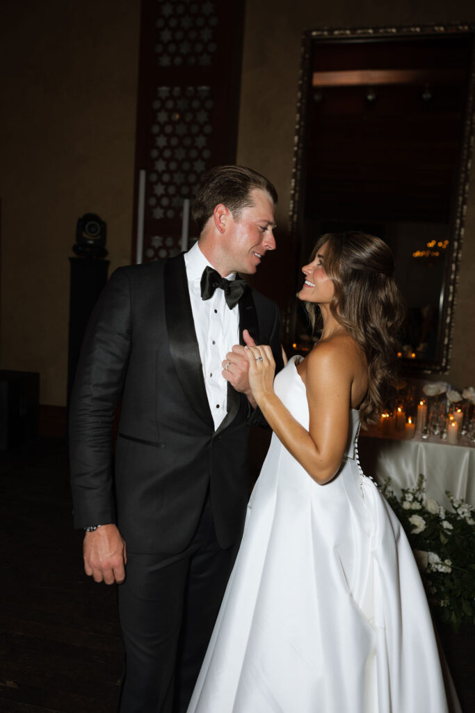 wedding reception couple photo