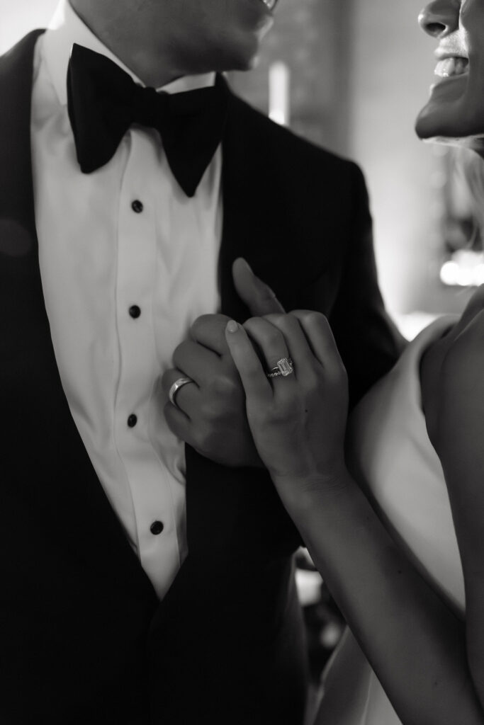 black and white wedding photos