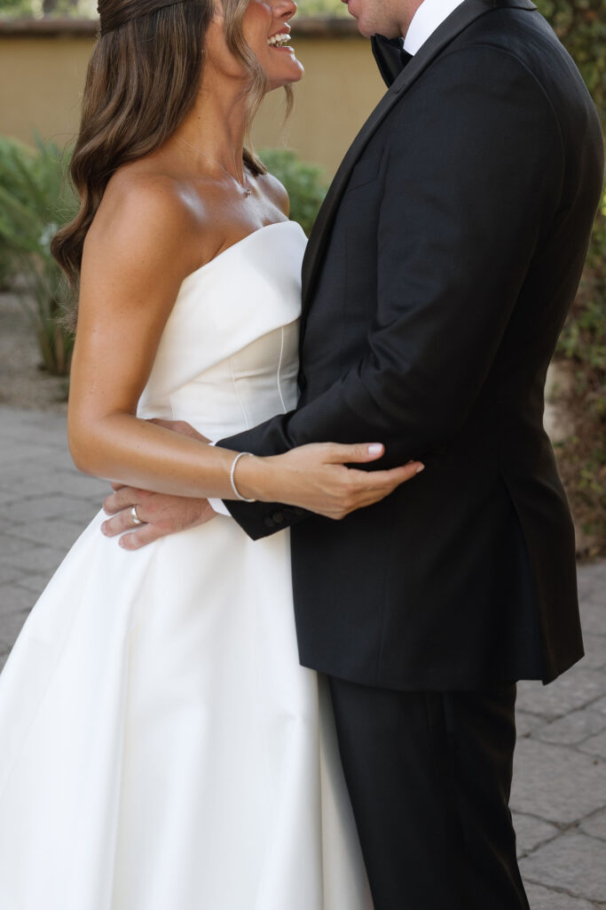 Intimate wedding portrait