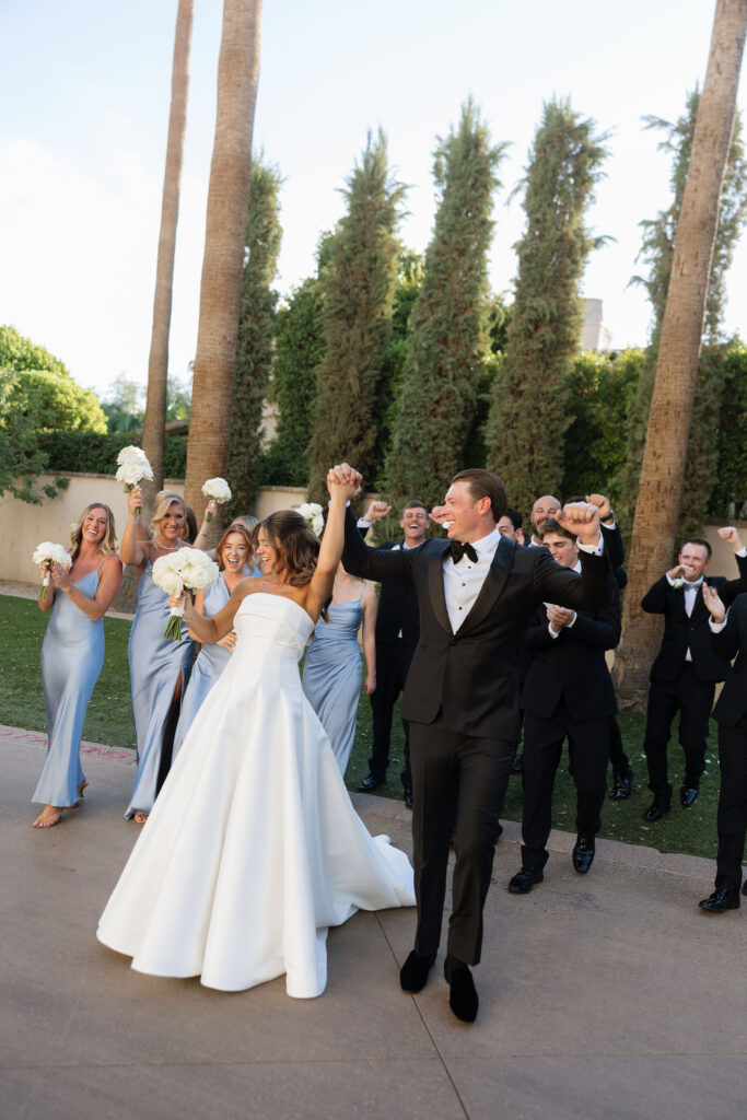 Wedding Party Candid Shot Scottsdale