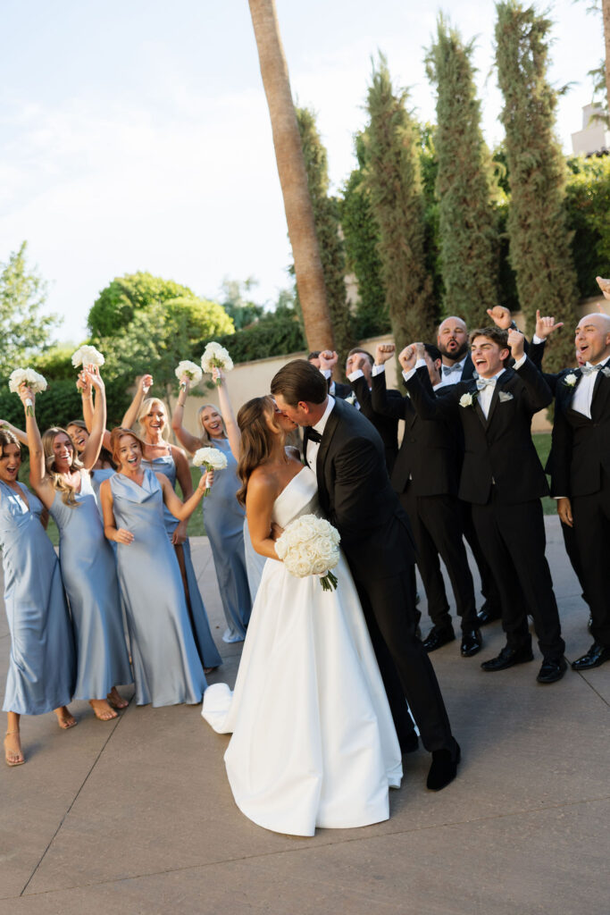 Bridesmaid and groomsmen