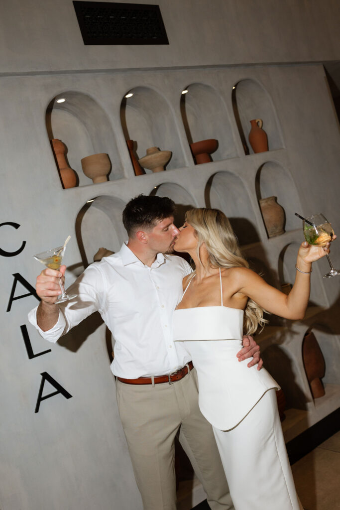 Couple celebrating engagement arizona