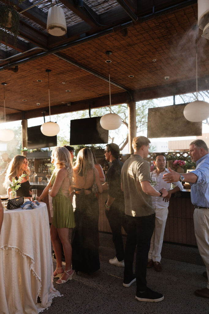 Guests at engagement party Cala Scottsdale