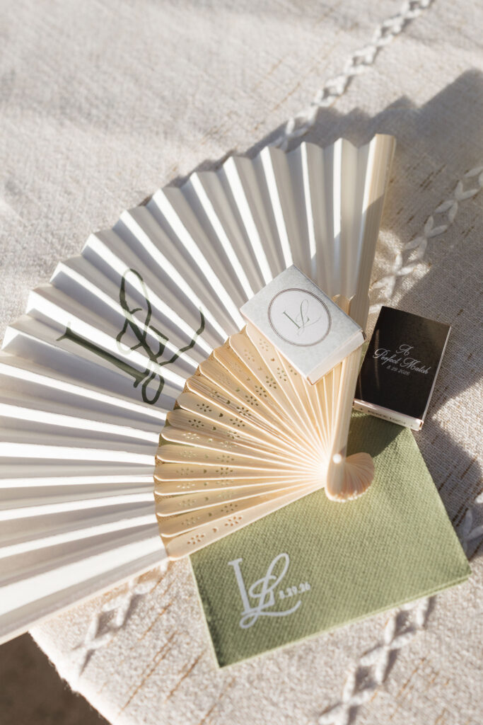 Personalized fan details engagements party